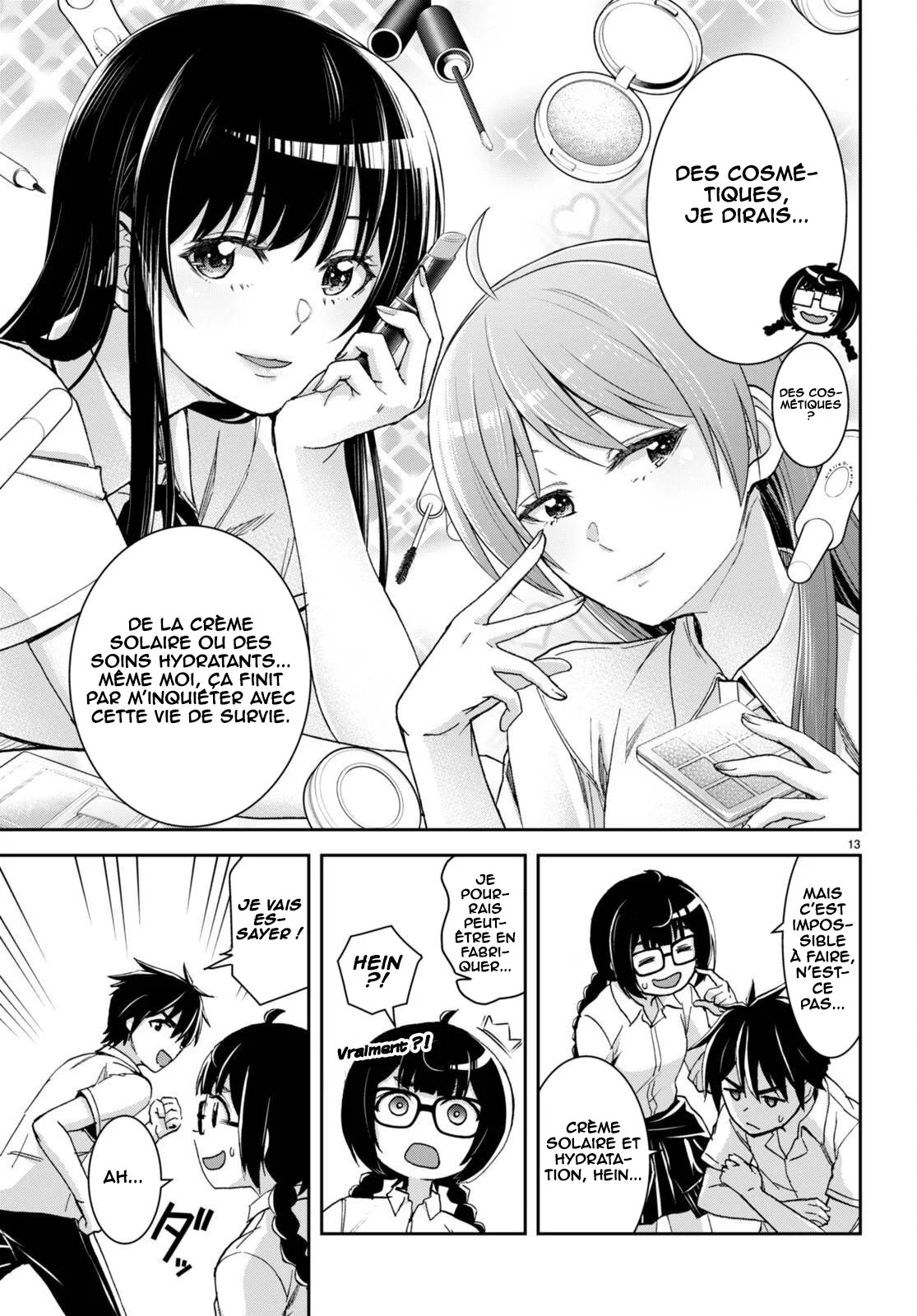 Isekai Yurutto Survival Seikatsu ~Gakkou no Minna to Isekai no Mujintou ni Tenishitakedo Ore Dake Rakushou desu~ chapitre 37, page 14