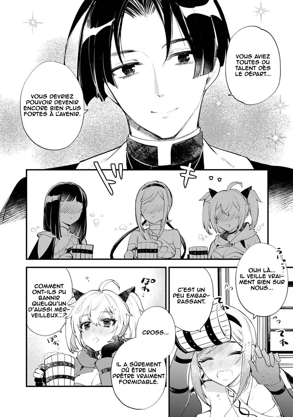 "[Jashin no Chi] ga Nagareteiru" to Iware, Shinsei Kyoukai wo Tsuihou Sareta Shinpu desu. ~Rifujin na Riyuu de Kyoukai wo Oidasaretara, Shinkou Taishou no Megami-sama mo Issho ni Tsuitekichaimashita~ chapitre 6, page 29